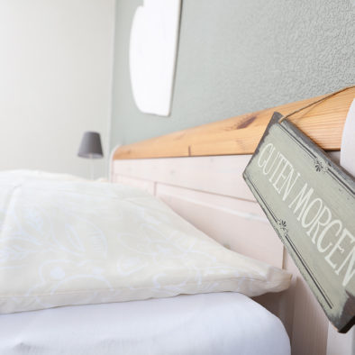 Schild "Guten Morgen" in der Ferienwohnung Achtern Diek