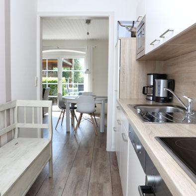 Küche in der Ferienwohnung Achtern Diek