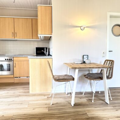 Küche der Ferienwohnung Bett in't Kornfeld