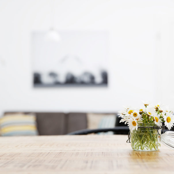 Blumen in der Ferienwohnung Dörpskieker