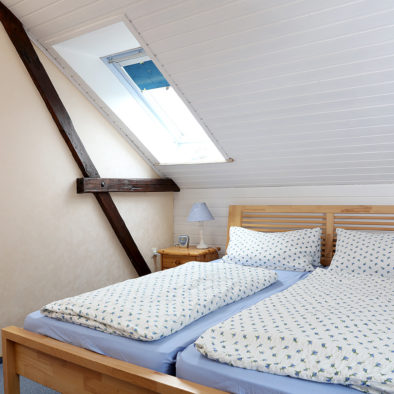 Schlafzimmer der Ferienwohnung Dörpskieker