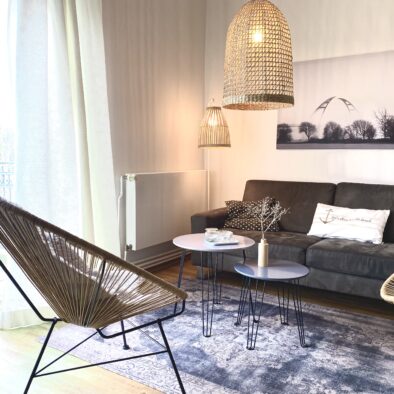 Wohnzimmer der Ferienwohnung Dörpskieker