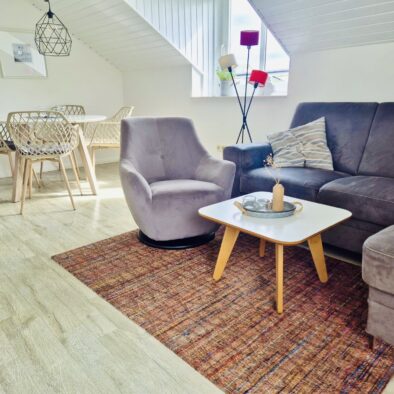 Wohn- und Esszimmer der Ferienwohnung Sünnschien